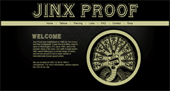 Desktop Screenshot of jinxprooftattoos.com